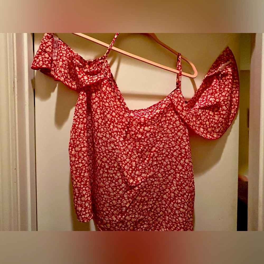 SHEIN cold shoulder top that you can wear either dressy or casual